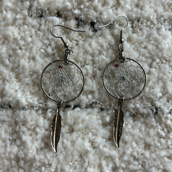 FREE Sterling Silver Dreamcatcher Earrings with November birthstone bead - Picture 2 of 2